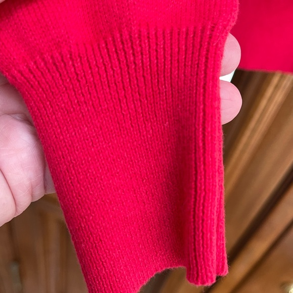 “CHEROKEE” RED GIRLS BUTTON UP SWEATER, SIZE 7/8 - Picture 3 of 4